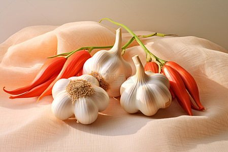 大蒜辣椒摄影