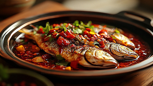 美味的香辣鱼