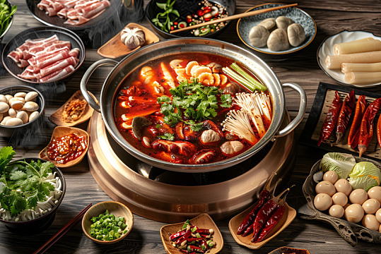 美味的麻辣火锅