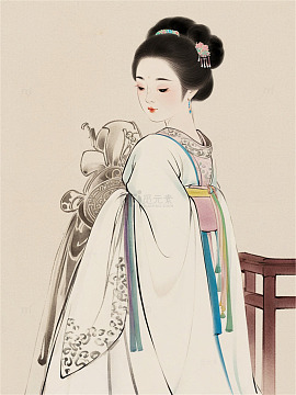 唐朝汉服仕女图