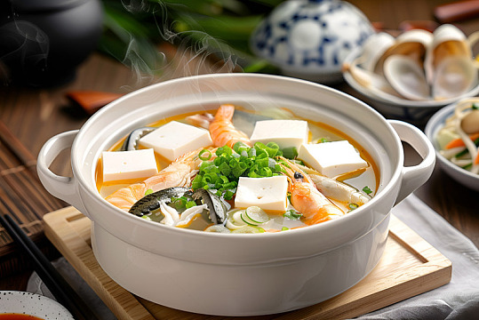 一锅海鲜炖豆腐