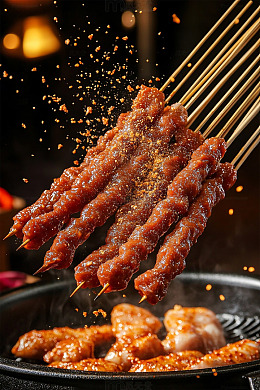 烧烤牛肉串串