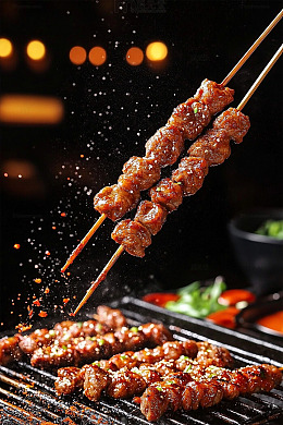 美味的新疆羊肉串