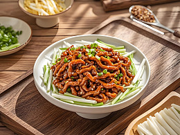 北京菜京酱肉丝摄影图