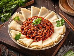 京酱肉丝美食摄影图