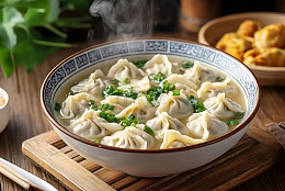 一碗热汤饺子