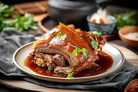 一盘红烧大肘子