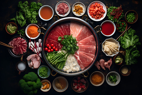 牛肉火锅美食