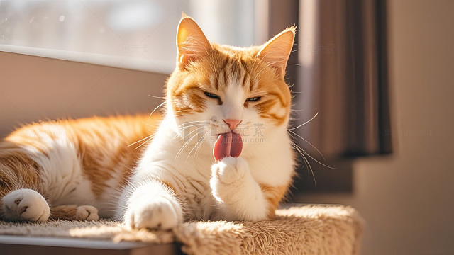 懒惰的小猫咪