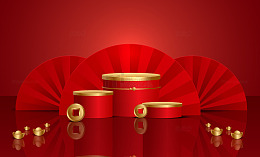 中国新年庆典展台