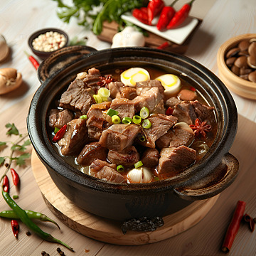 美味砂锅炖牛肉