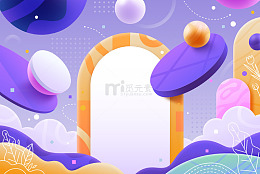 梦幻拱门与紫色秘境