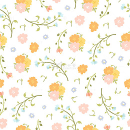 多彩花卉无缝温馨背景