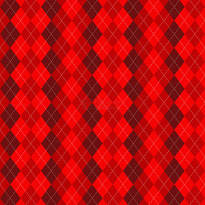 红棕菱形网格织物图案