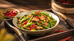 鲜嫩多汁的小炒肉与辣椒的完美结合