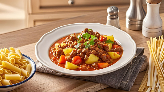 家常土豆炖牛腩的完美搭配与经典呈现