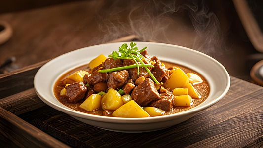 经典中式土豆炖牛腩带来的浓郁口感享受