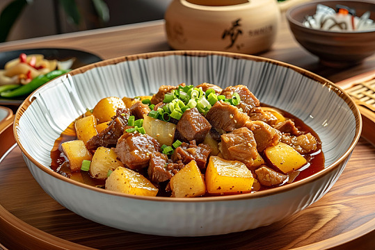 一碗土豆炖牛肉
