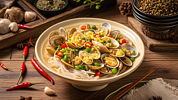 花甲粉香辣海鲜粉中式美味
