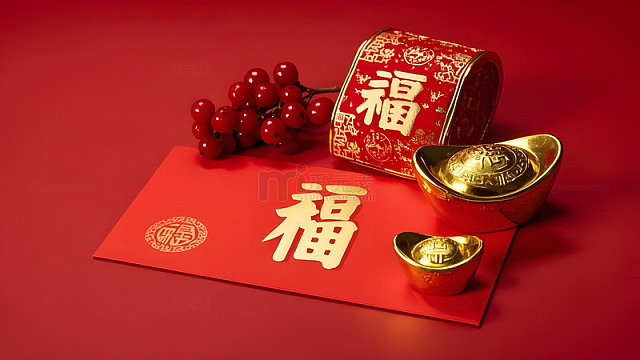 春节金元宝与红包