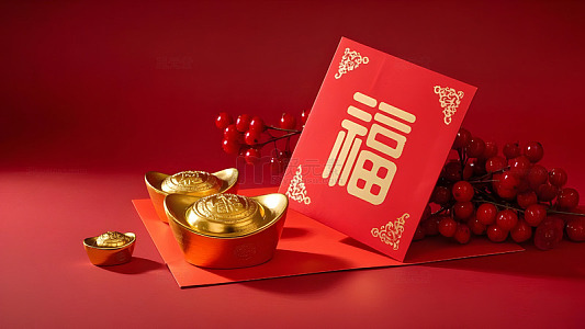 新年红包与吉祥物