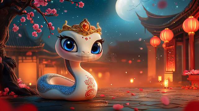 蛇年形象春节生肖