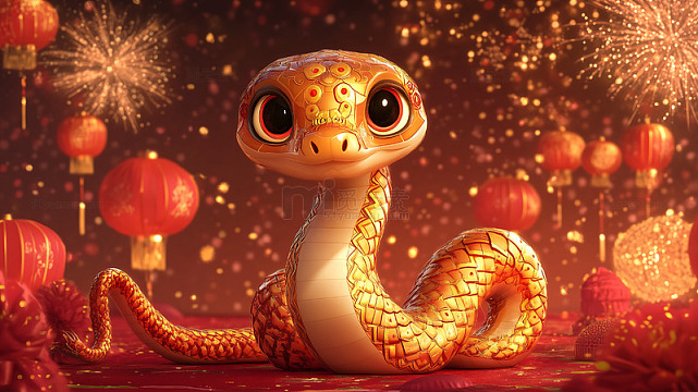 生肖蛇年形象春节