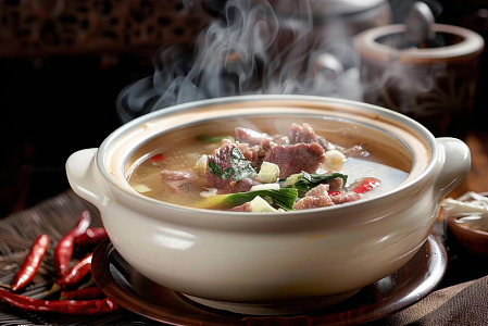 一砂锅炖肉汤