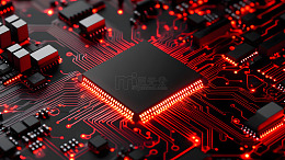 高科技微处理器的详细视图