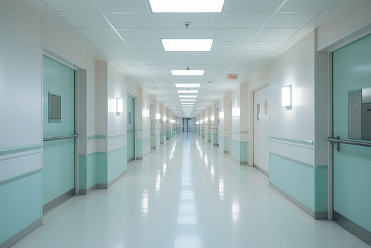 医院内干净的走廊
