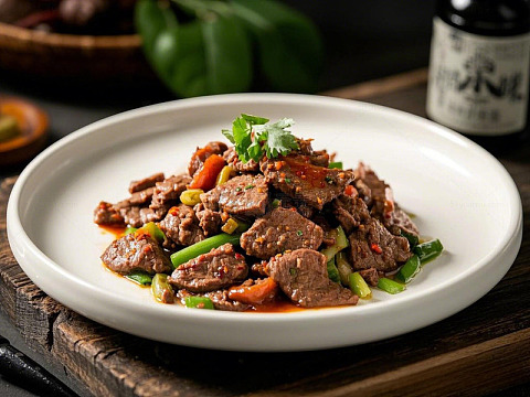 湘菜名菜小炒黄牛肉