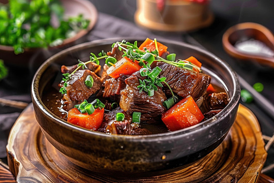 一碗胡萝卜炖牛肉粒