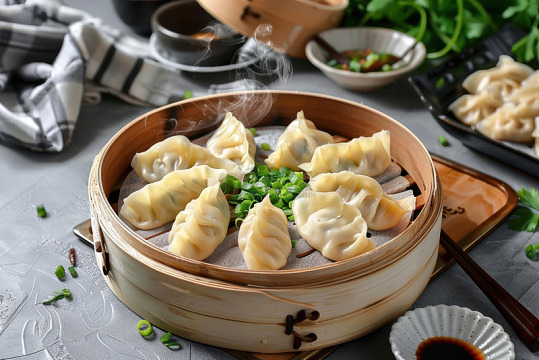 蒸饺美食摄影