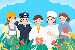 38妇女节魅力女人节手绘海报插画