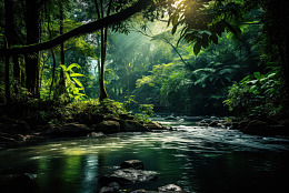 热带雨林丛林风景