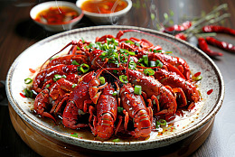 爆炒小龙虾美食
