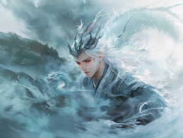 哪吒魔童敖光手绘图
