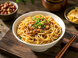 飘香的武汉热干面美食摄影图