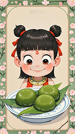 哪吒清明节青团