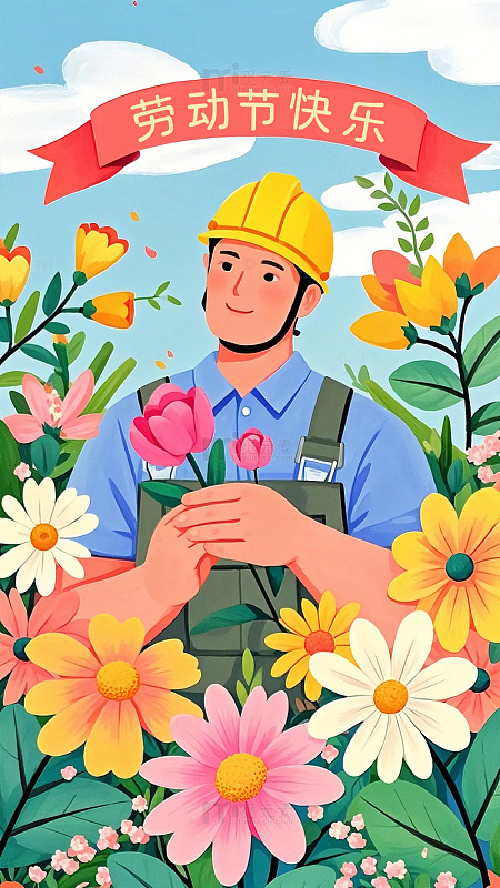 劳动节快乐人物