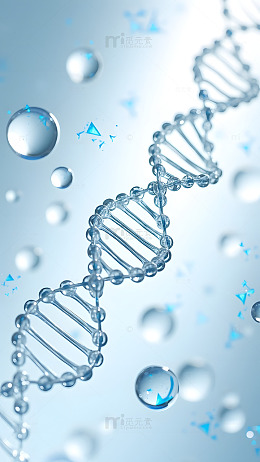 医学科技DNA分子背景图