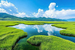 草原上的水滩