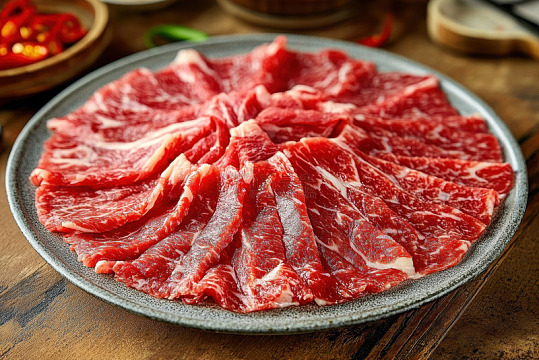 火锅涮牛肉片