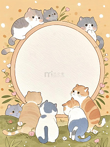 猫咪小动物边框