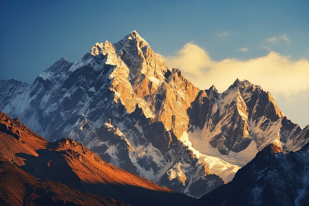 日照金山美丽风景