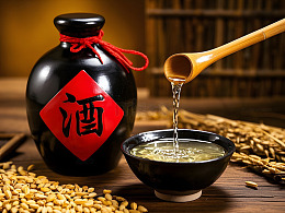 传统白酒文化的摄影图