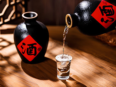 中国传统白酒酒文化摄影图