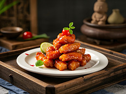 糖醋里脊中式美食摄影