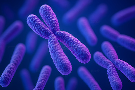 染色体细节微观结构展示图