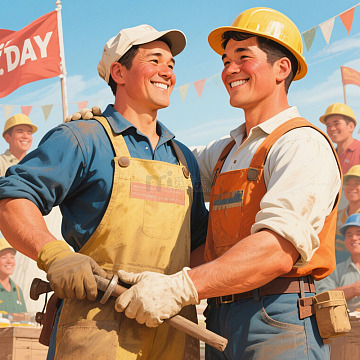 劳动节劳动人民工人农民劳动人物